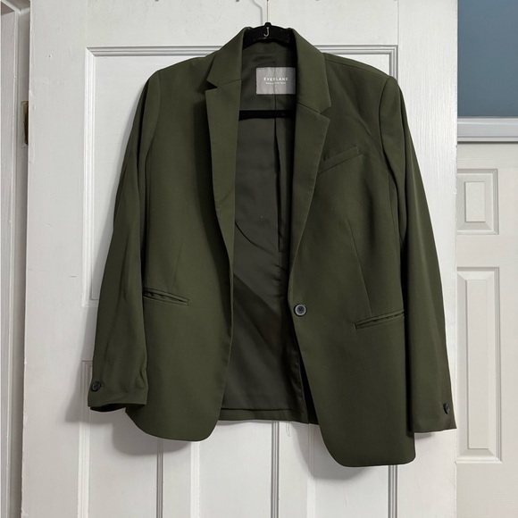 Olive Green Everlane Blazer - Picture 1 of 2